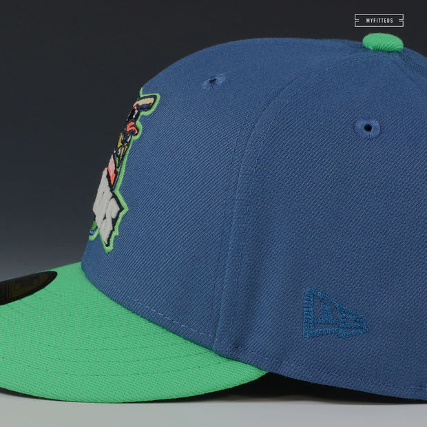 TOLEDO MUDHENS AIR HUARACHE SCREAM GREEN INSPIRED NEW ERA FITTED CAP