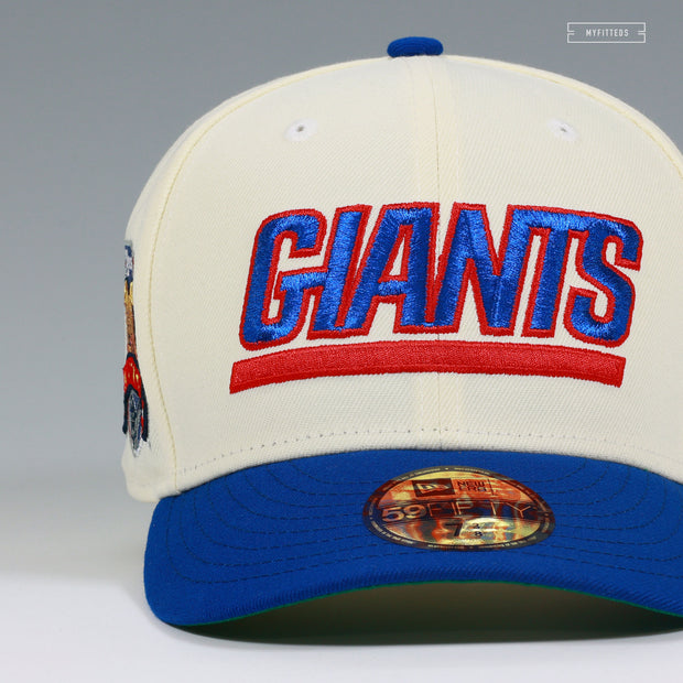 NEW YORK GIANTS 100TH ANNIVERSARY OFF WHITE 90'S VINTAGE NEW ERA FITTED CAP