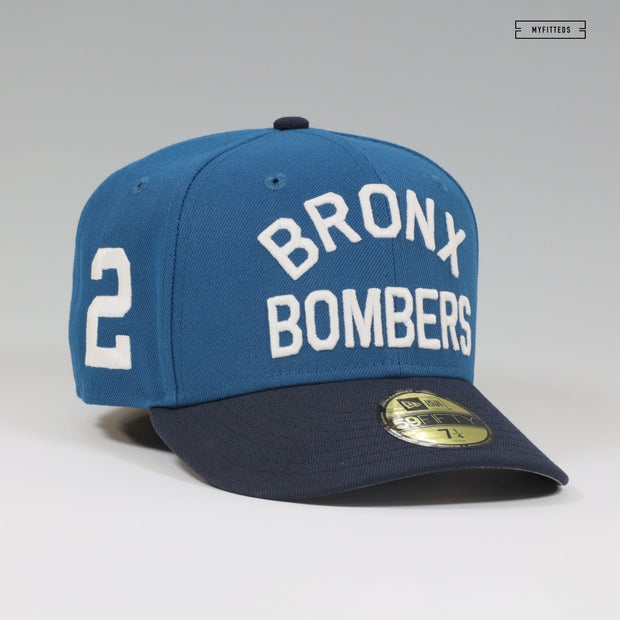 NEW YORK YANKEES BRONX BOMBERS DEREK JETER 2 GITD NEW ERA FITTED CAP