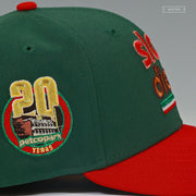 SAN DIEGO PADRES PETCO PARK 20TH ANNIVERSARY SLAM DIEGO MEXICO FLAG NEW ERA FITTED CAP