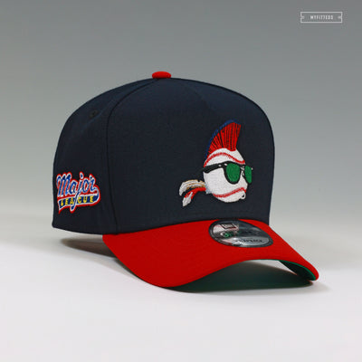 MAJOR LEAGUE THE MOVIE MIDNIGHT NAVY SCARLET NEW ERA 9FIFTY A-FRAME SNAPBACK