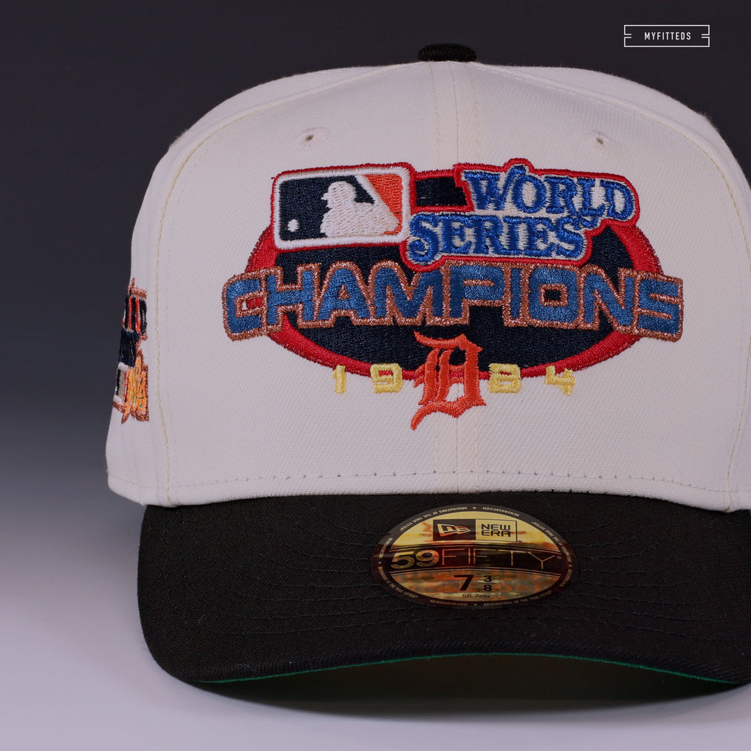 DETROIT TIGERS 1984 WORLD SERIES CHAMPIONS OFF WHITE NEW ERA FITTED CA –  MYFITTEDS