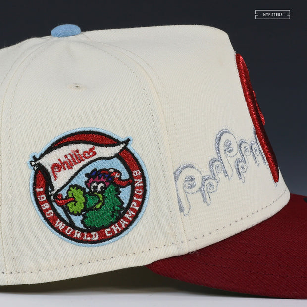 PHILADELPHIA PHILLIES 1980 WORLD SERIES CHAMPIONS A-FRAME 59FIFTY NEW ERA FITTED CAP