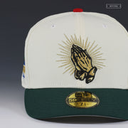 FROM LOS ANGELES, CA TO MEXICO PRAYING HANDS OFF WHITE NEW ERA FITTED CAP