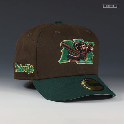 NEW HAMPSHIRE FISHER CATS RETRO BEEF AND BROCCOLI NEW ERA FITTED CAP