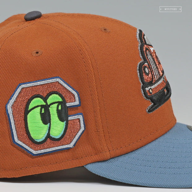 CHATTANOOGA LOOKOUTS X WRECKERS CARS TOW MATER INSPIRED NEW ERA FITTED CAP