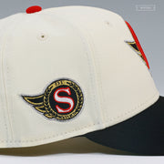 OTTAWA SENATORS NHL OFF WHITE JET BLACK NEW ERA FITTED CAP