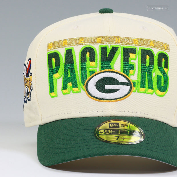 GREEN BAY PACKERS NFL KICKOFF '97 OFF WHITE NEW ERA FITTED CAP