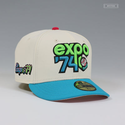 SPOKANE INDIANS EXPO '74 50TH ANNIVERSARY OFF WHITE NEW ERA FITTED CAP