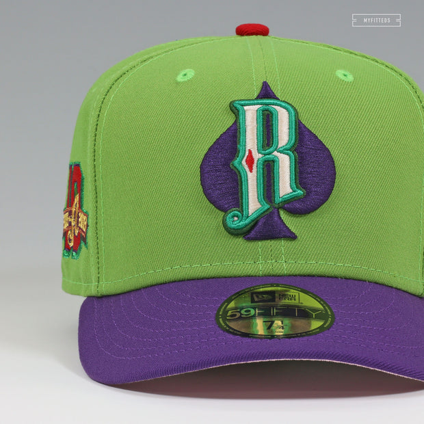 RENO ACES 10TH ANNIVERSARY 2009-2018 THE JOKER INSPIRED NEW ERA FITTED CAP