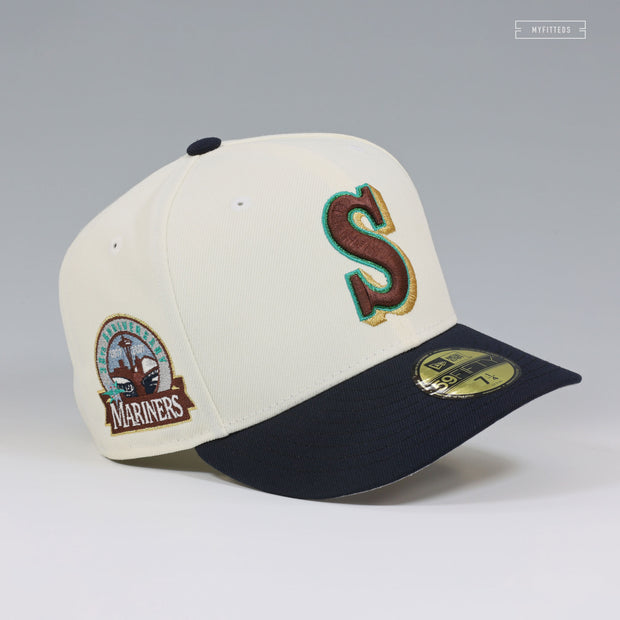 SEATTLE MARINERS 30TH ANNIVERSARY SEATTLE STARBUCKS INSPIRED NEW ERA FITTED CAP