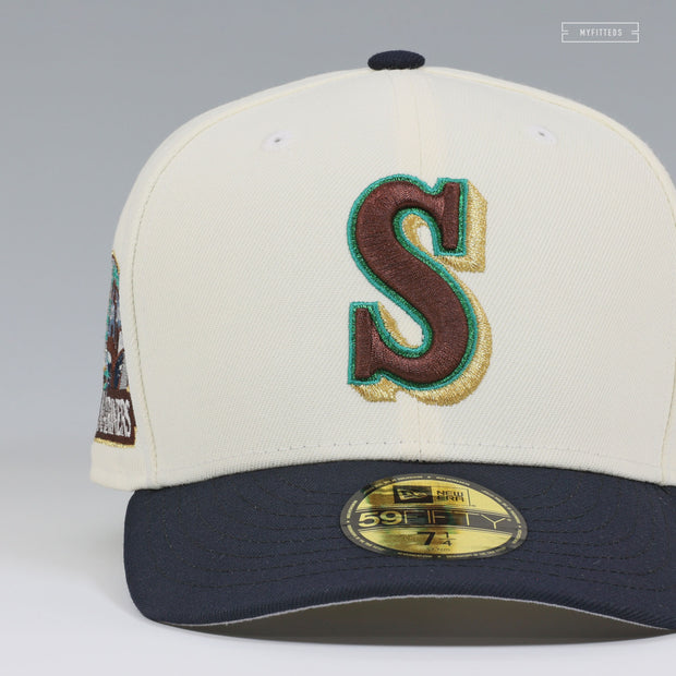 SEATTLE MARINERS 30TH ANNIVERSARY SEATTLE STARBUCKS INSPIRED NEW ERA FITTED CAP