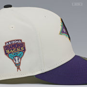 ARIZONA DIAMONDBACKS STYLIZED A DBACKS SNAKE SIDE PATCH OFF WHITE NEW ERA HAT