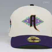 ARIZONA DIAMONDBACKS STYLIZED A DBACKS JERSEY SLEEVE SIDE PATCH OFF WHITE NEW ERA HAT