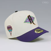 ARIZONA DIAMONDBACKS STYLIZED A DBACKS JERSEY SLEEVE SIDE PATCH OFF WHITE NEW ERA HAT