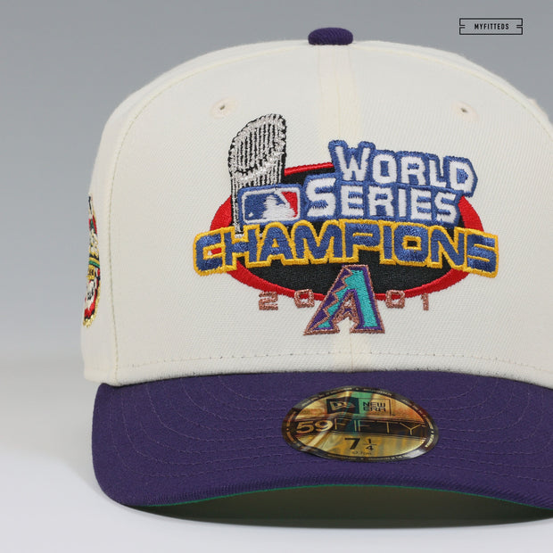 ARIZONA DIAMONDBACKS 2001 WORLD SERIES CHAMPIONS HOT MARKET NEW ERA FITTED CAP