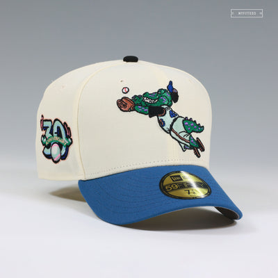 RANCHO CUCAMONGA QUAKES 30 SEASONS TREMOR THE RALLYSAURUS NEW ERA FITTED CAP