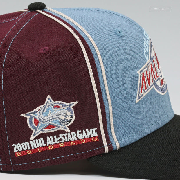 COLORADO AVALANCHE 2001 NHL ALL-STAR GAME COLORADO DIAGONAL BLOCK NEW ERA HAT