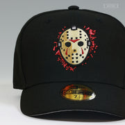 FRIDAY THE 13TH™ JASON VOORHEES BLOODY MASK JET BLACK NEW ERA FITTED CAP