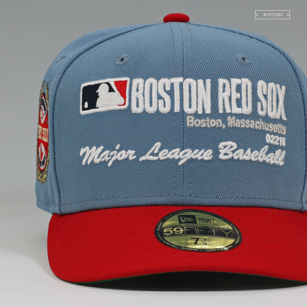 BOSTON RED SOX 1918 WORLD SERIES LAUREL TEAM ID WEATHERED LOOK NEW ERA ...