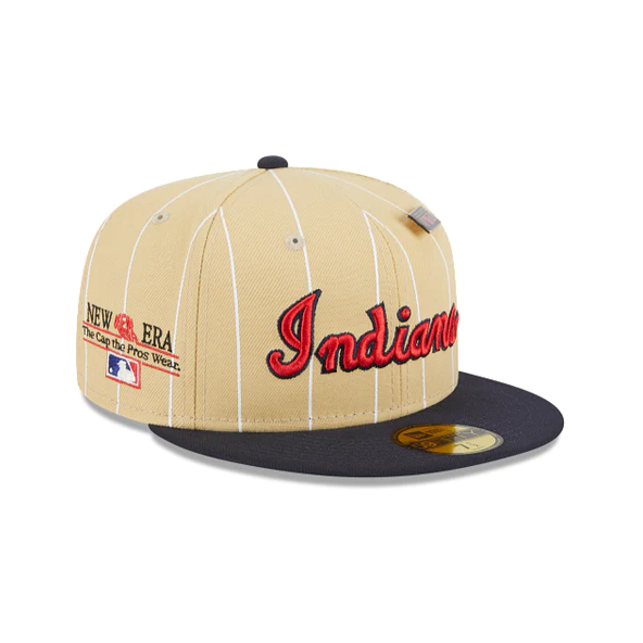 CLEVELAND INDIANS / GUARDIANS PINSTRIPE 59FIFTY DAY NEW ERA FITTED