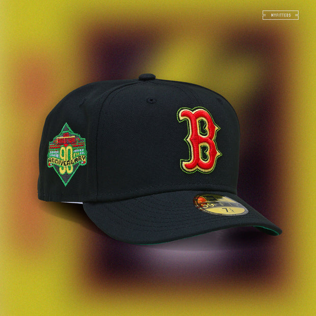 Boston Red Sox Black and White 59Fifty Cap - Baseball Town