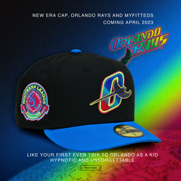 Orlando Rays Black New Era 59Fifty Fitted